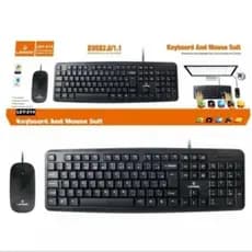 Kit Teclado e Mouse USB Lehmox LEY-214 Office Preto ABNT2 PC Notebook