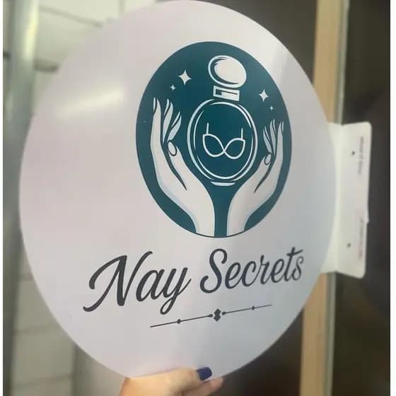 Placa Dupla Face Personalizada Uso Externo Redondo PSAI 45cm