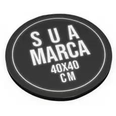 Placa Com A Sua Logo Redondo Tamanho 40cm/ 2mm