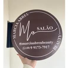 Placa Dupla Face Personalizada Uso Externo Redondo PSAI 40cm