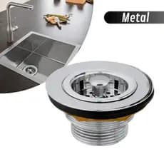 Válvula Americana Pia Cozinha 3 1/2 Metal Cromado Alta Qualidade