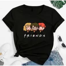 T-shirt Blusa Linda Harry Potter Camiseta Feminina Camisa Friends