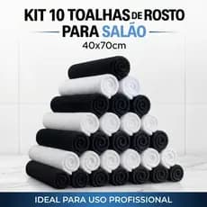 Kit 10 Toalhas de Rosto para Salão Grossa Trip 40x70cm