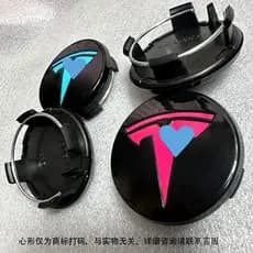 Tampa central do cubo de roda Tesla popular, modelo Y/3, com emblema e tampa de rosca, pode ser personalizada para uso e