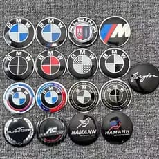 Calota de roda BMW popular com logotipo, calota central de pneu modificada para X1, X3, X4, X5, X6/Série 3, Série 5, Sér