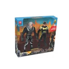 Kit 2 Bonecos Brinquedo Infantil Super Herói Animal War
