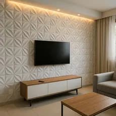Kit 100 Placas de Pvc 3D Revestimento Decorativo 25x25cm - Envio Imediato