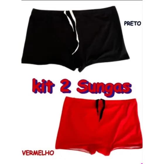 KIT C/2 Sunga boxer shots Box Banho Sunga Masculina