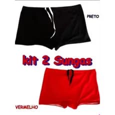 KIT C/2 Sunga boxer shots Box Banho Sunga Masculina