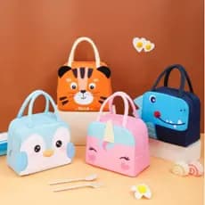 Bolsa Lancheira Termica Com Desenho De Animais para Menino e Menina Escolar