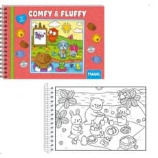 Livro de colorir Cozy & Fluffy e Stitech para colorir , livros de pintar marcadores papelaria