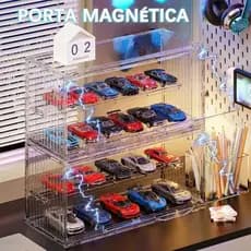 Caixa de armazenamento exibição miniaturas de carros acrílico grande com tampa transparente para bonecos Marvel