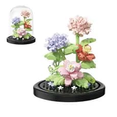 Brinquedo Blocos Flor Na Cúpula Flor Peônia Botanicals