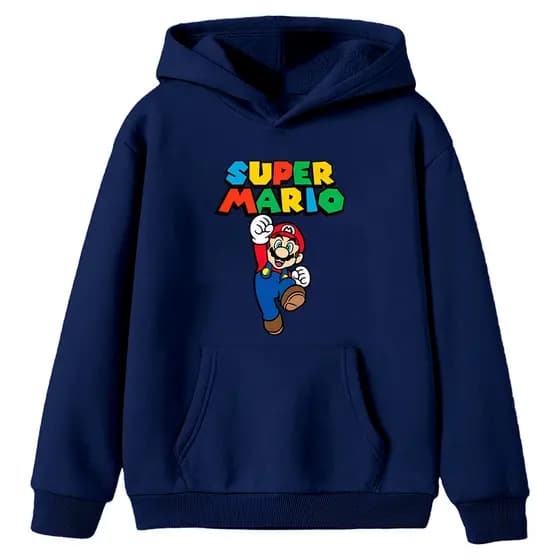 Moletom Infantil Casaco Jogo Super-Ma-rio Dis-ne-y Video Game