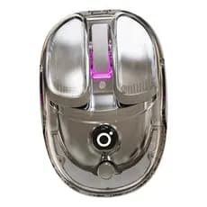 Mouse Sem Fio Eweadn Q9 Mini,bluetooth 2.4g Iluminação Rgb, Cliques Silenciosos, Mouse para Jogos Escritório-prateado