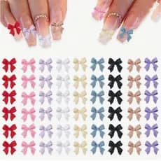 kit com 20 Laços 3D para Unhas – Nail Art Fofa e Estilosa