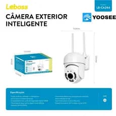 Câmera Segurança 1080p Externa À Prova D'água IP67 Yoosee Bivolt Knup LB-CA244