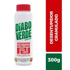 Diabo Verde Desentupidor Granulado P/ Pia Ralo Vaso Canos 300g Privada Ação Rápida Super Potente