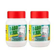Kit 2 Limpa Forno Fogão Diabo Verde Tradicional Em Pasta C/ Aplicador 250gr Remove Gordura Limpa Fácil