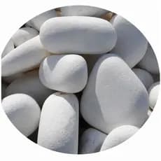 Pedra Seixo Branco Dolomita Para Decoração, Vaso, Caminho de Jardim e Canteiro 1Kg, 3Kg e 5Kg