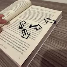 Kit Marcador de Página para Livros – Modelo Seta | Leitura e Estudo