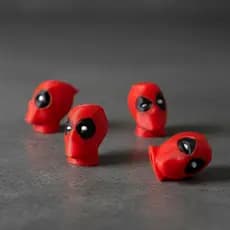 Tampinha para Pneu Bico Luxo Deadpool Carro e Moto