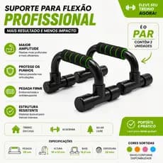 Suporte Para Flexão Profissional Antiderrapante Barra Push Up Portátil Academia