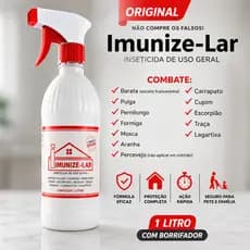 Inseticida Imunizelar Exterminador de Insetos - Formiga, Cupim, Mosquitos, Carrapato, Lagartixa