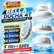 Resistência lorenzetti Compatível  Bella Ducha 4T D.Fashion, Ultra 4.800W,5.500W,6.800W 110/220