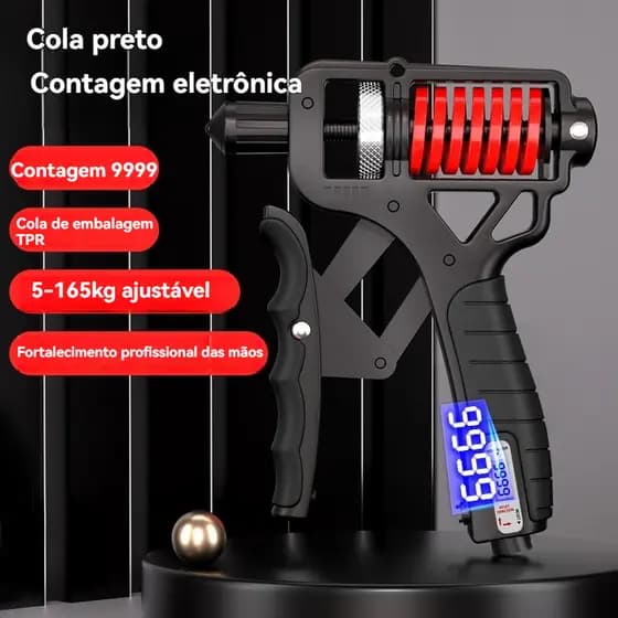 Hand Grip Metal 5-165 kg Suporte de Dedos Resistente Fortalecedor Exercício Braço Antebraço Mola com Ajuste de Força