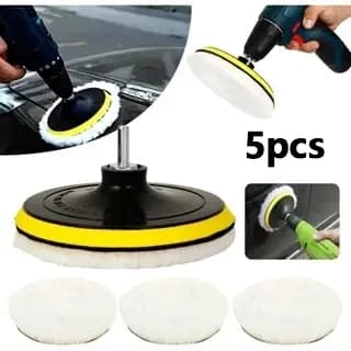 [5/7/8/11 Peças] Kit Polimento Adaptador+ Disco Furadeira Pastilhas Polimento