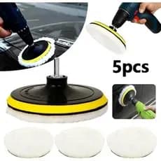 [5/7/8/11 Peças] Kit Polimento Adaptador+ Disco Furadeira Pastilhas Polimento
