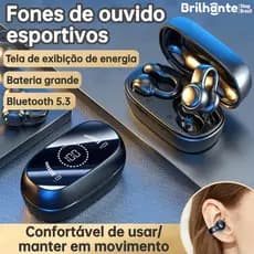 Fone de Ouvido Bluetooth Sem Fio Digital Alta Qualidade Intra Auricular M47-BI