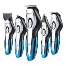 Barbeador Eletrico Maquina Cortar Cabelo Rosto E Corpo Kemei