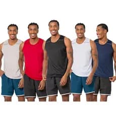 Kit com 5 Regatas Masculina Dryfit leve e confortavel para treino dia a dia camiseta masculina