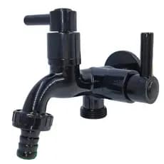 Torneira para Máquina de Lavar e Tanque Preta ABS 1/4 de Volta – Área de Serviço