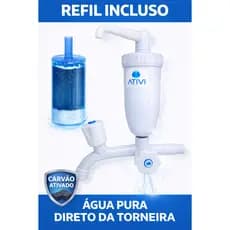 💧 Torneira Filtro C50 Ativi Branca + Refil Incluso | Água Pura e Econômica