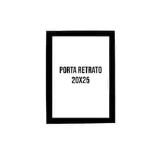 Porta Retrato 20x25cm Preto Com Vidro. Promoção