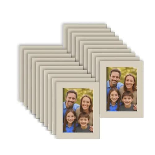 Kit Com 30 Porta Retrato A6 10x15cm Branco Com Vidro. Promoção
