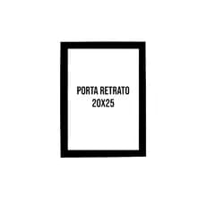 Kit 5 Porta Retratos 20x25 Moldura Preta Com Vidro