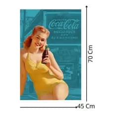 Pano De Prato Algodão Coca-cola Pin Up 6559