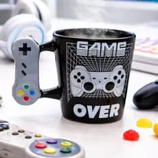 Caneca Vídeo Game Controle Joystick 3D Gamer Geek One em porcelana 350ml