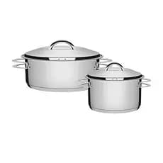 Jogo De Panelas 2 Peças Inox Fundo Triplo Solar Tramontina