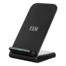 Carregador por Indução Rápido 15W FAM - Suporte Vertical para Celular