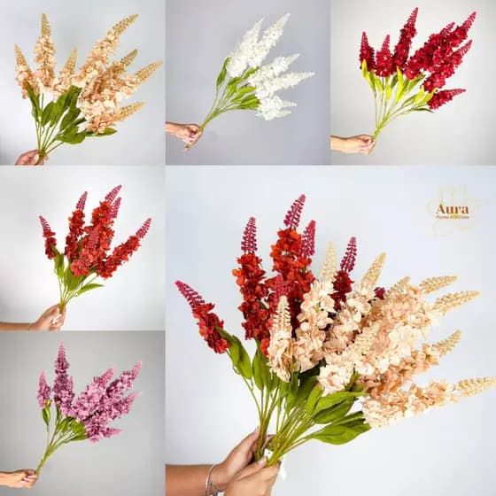 Buquê de Boca de Leão Artificial 60cm Flor de Casamento Arranjo de Flores Decoração - HS801594