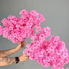 Kit 10 a 40 Flores 45cm Flor Cerejeira artificial Decoração Casa - A-520 COR: ROSA