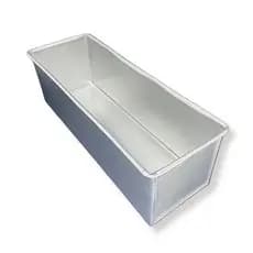 Forma para Bolo e Pão 25x10x10cm Retangular Sem Tampa Alumínio
