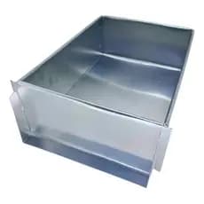 Forma Com Lateral Removível Retangular 30x20x10cm Bolo Fatia Slice Feira Em Alumínio