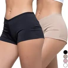 Kit 2 Short Feminino Anágua Shortinho Feminino Segunda Pele Preto Bege Rosa