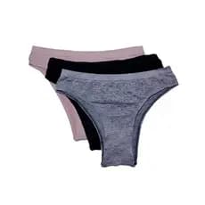 Kit 3 Calcinhas Biquíni Trifil C01087 - Preto/Aurora/Cinza